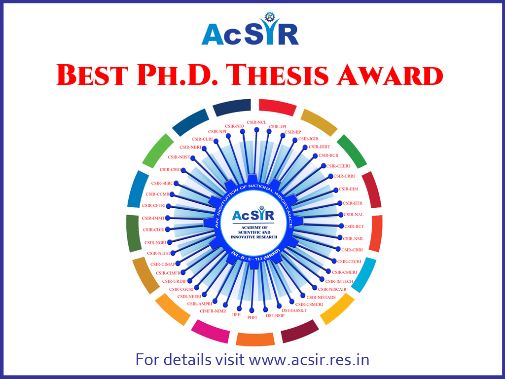 best phd thesis award uk